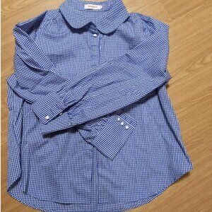 Classic Plaid Button-Up Shirt - Nylon Blend, Collared Neck